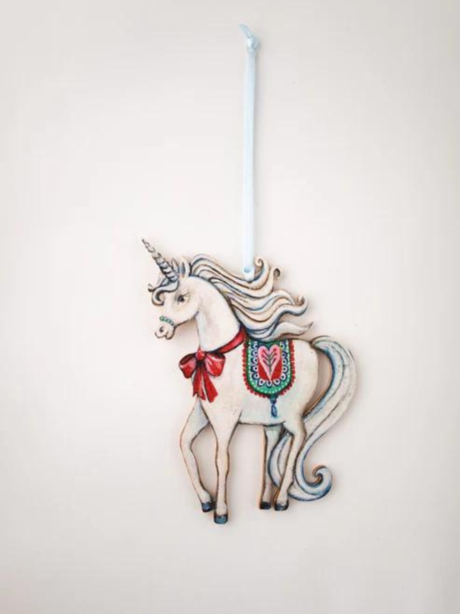 Unicorn Christmas tree decoration