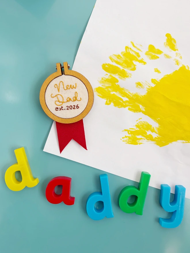 Father's Day Personalised Keepsake Card medal