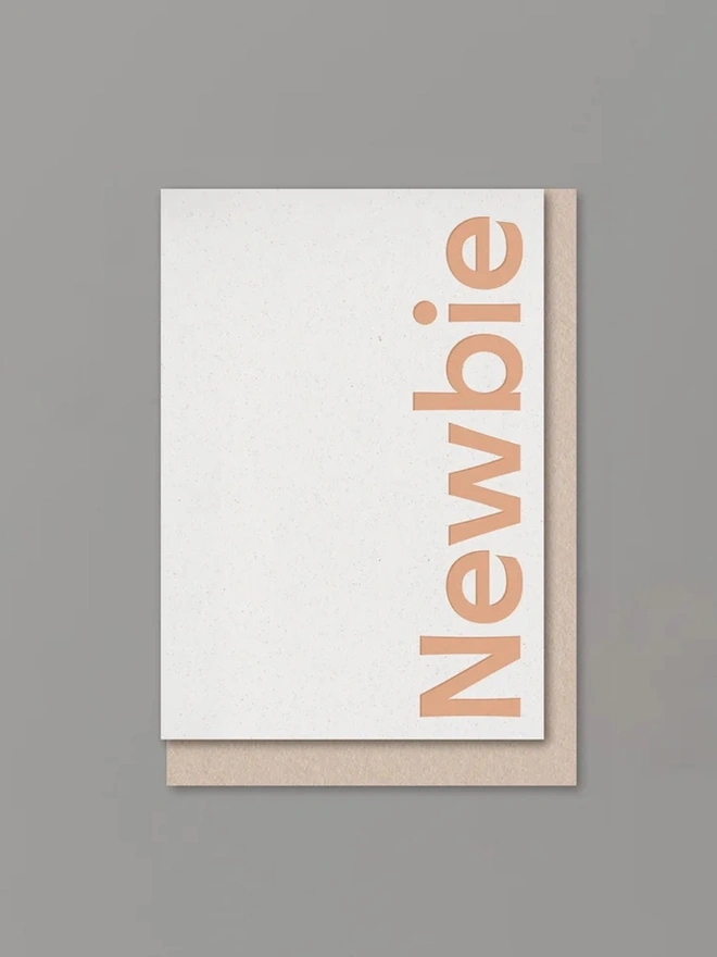 'Newbie' New Baby Greeting Card