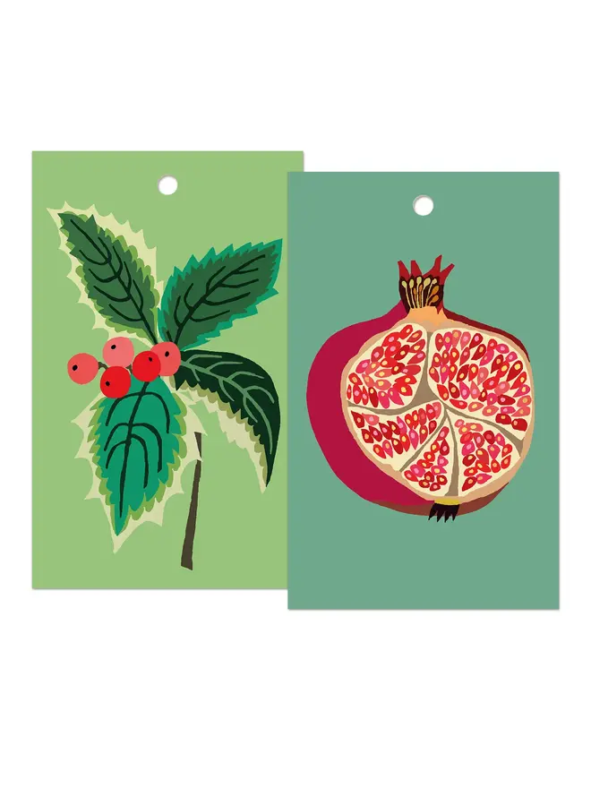 illustrated christmas gift tags