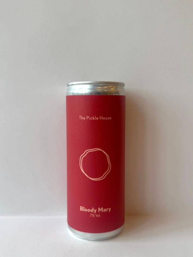 The Bloody Mary. A can of Bloody Mary from The Pickle House.
