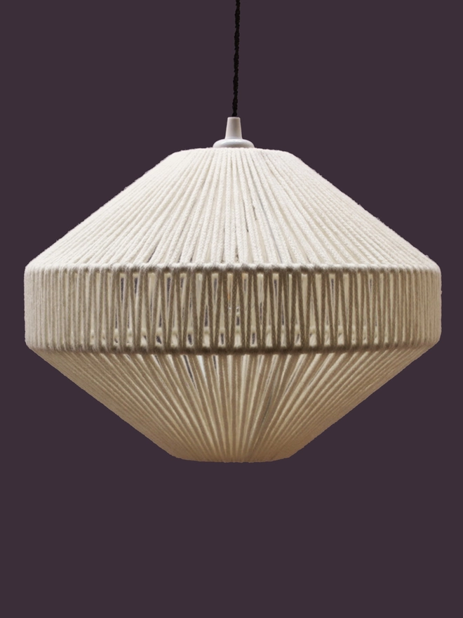 Small Capsule Pendant lampshade Wool White