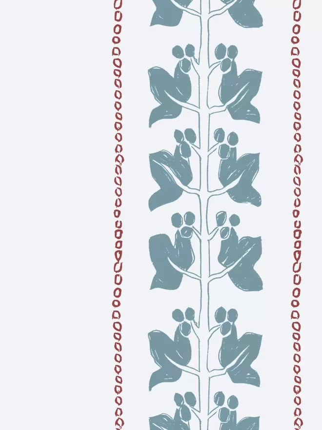 Detail of the Annika Reed Studio Ivy Wallpaper.