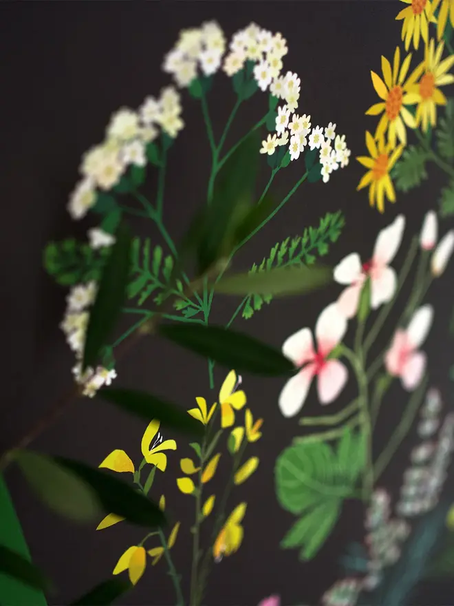 walk at snape flower print