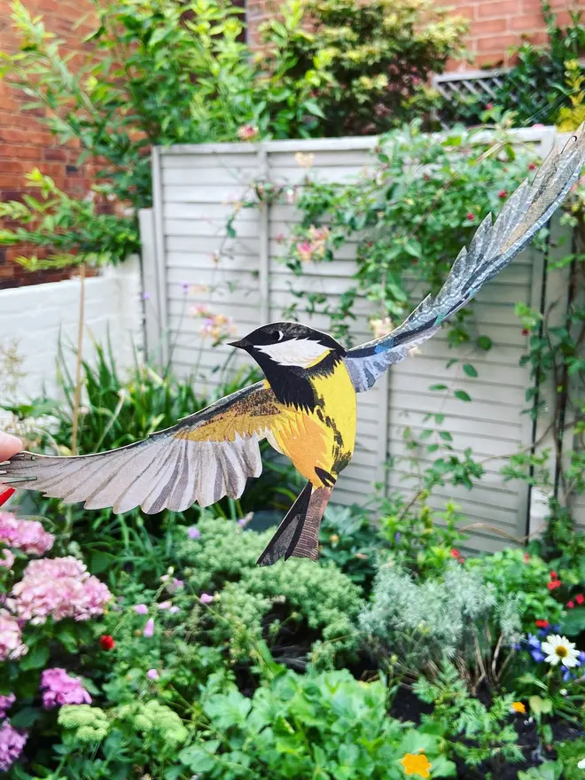 Great Tit Decorative Hanging Bird Art