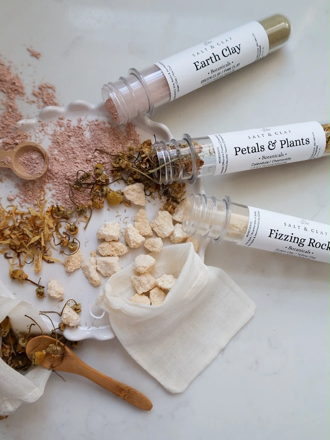 a children's potion makers set using all natural ingredients for a fun bath.