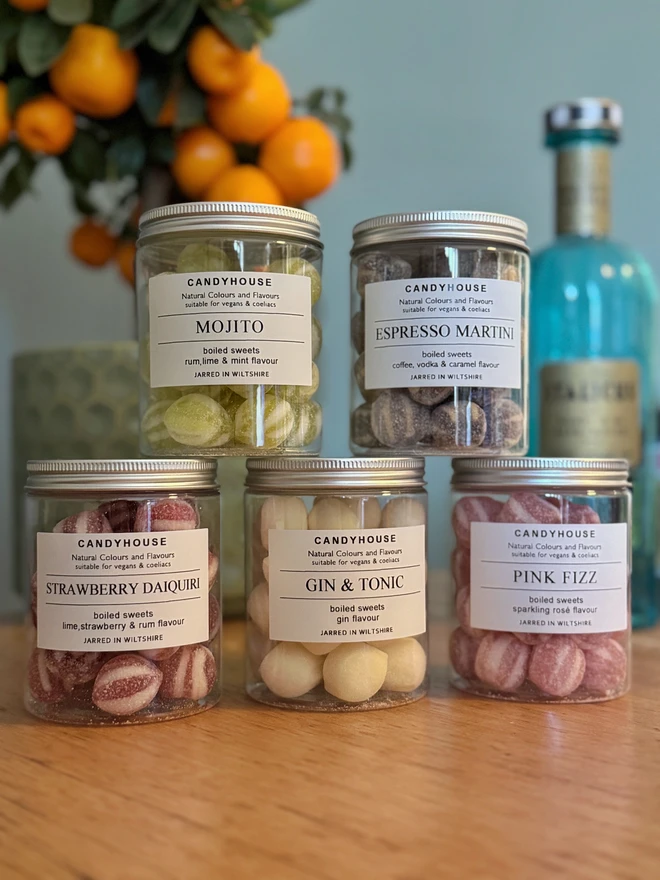 Cocktail Mocktail Sweets in Jar Candyhouse