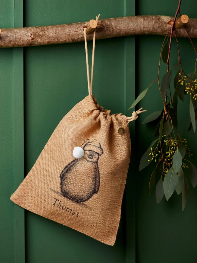 Personalised Christmas Sack, Small, Penguin