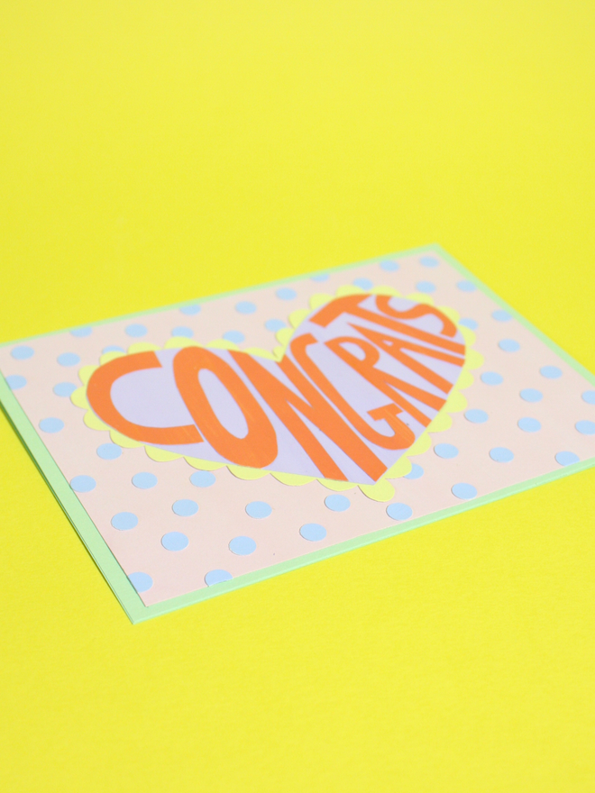 'Congrats' Collaged Card