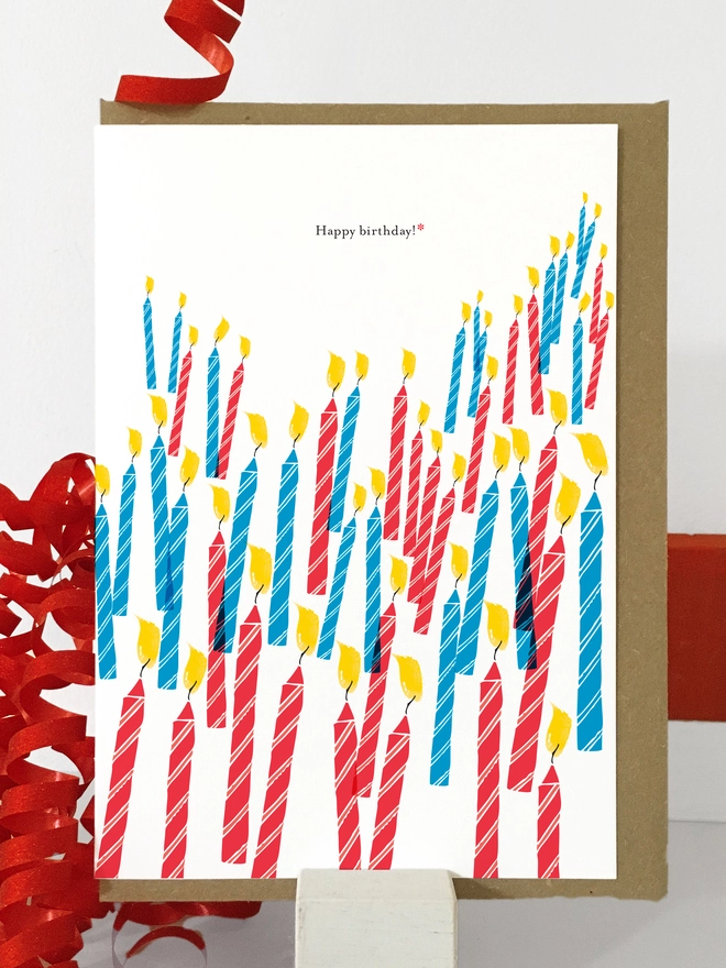 50th Birthday Bunch of Candles Card