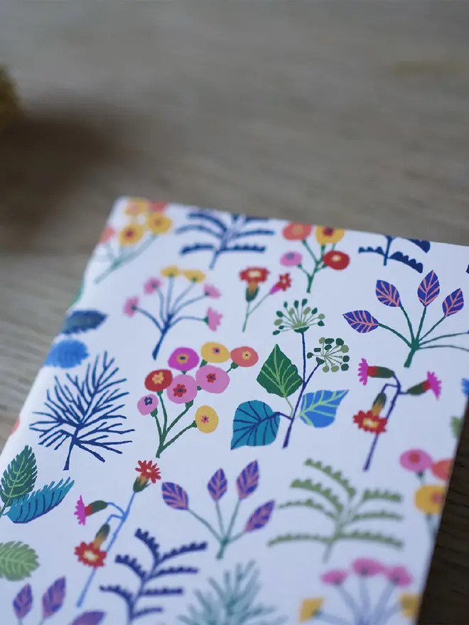 illustrated cowslip floral notebook
