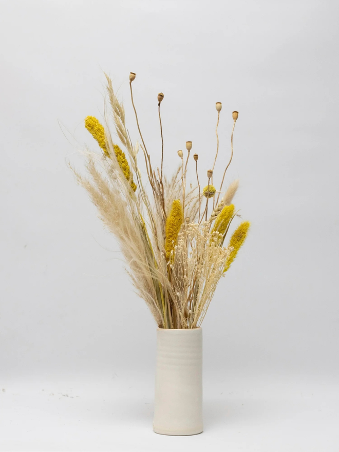 white porcelain cyclinder vase