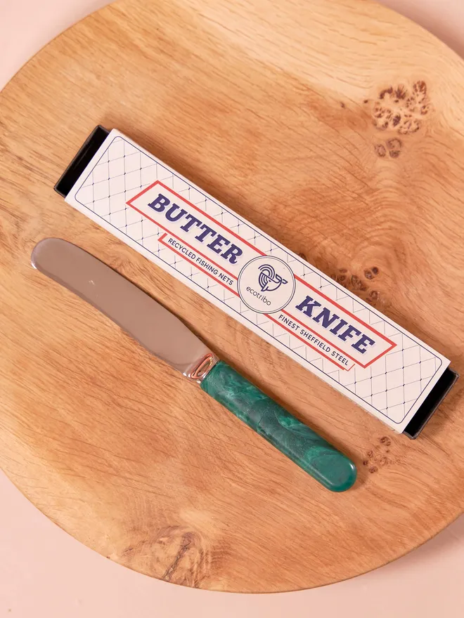 Recycled Plastic Butter knife Green 