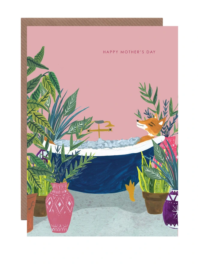 fox mothers day card