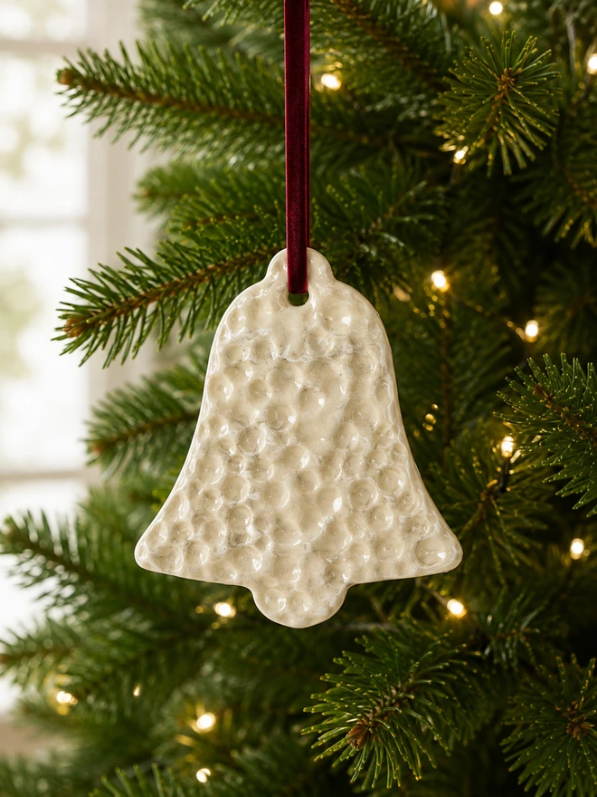 ceramic christmas decoration set, Jenny Hopps Pottery