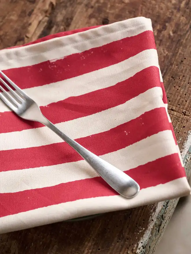 Christmas Red Stripe Napkins