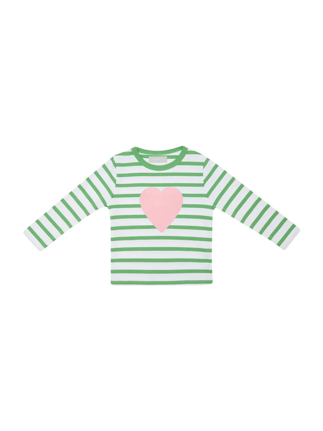 striped heart long sleeve