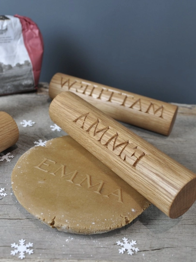 Personalised Oak Rolling Pin