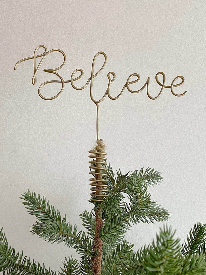 Believe Tree Topper