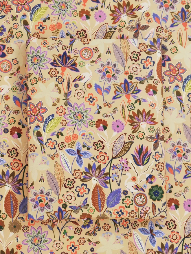Birds In Wonderland Wrapping Paper (Roll Of 6 Sheets)
