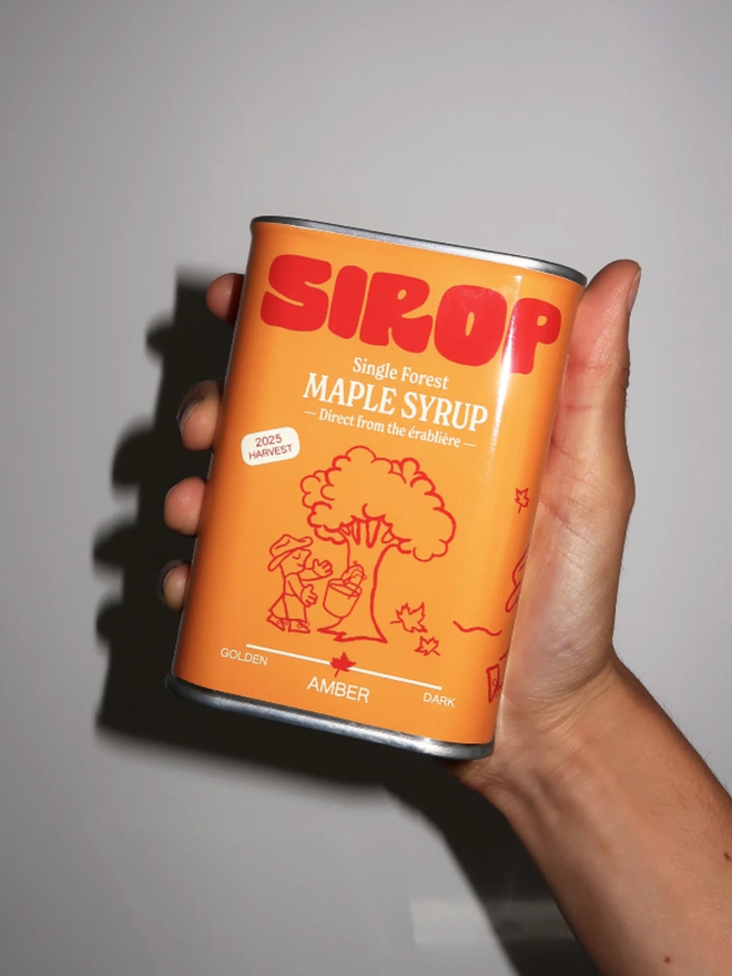 Maple Syrup Duo. A can of maple syrup from Sirop.