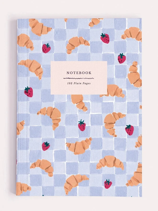Front cover of the Croissant Cafe Notebook