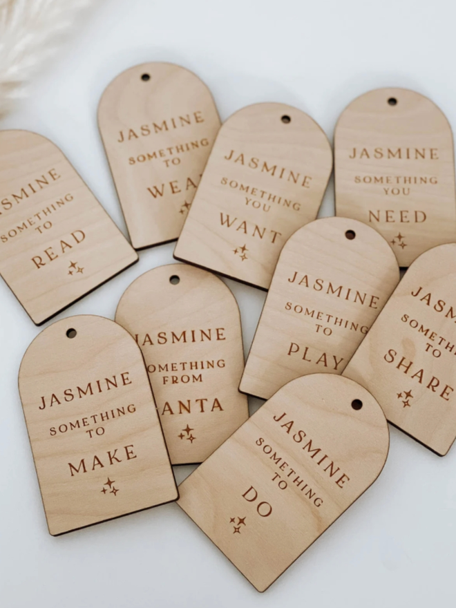 Simple Reusable Gift Tag. A selection of tags available.