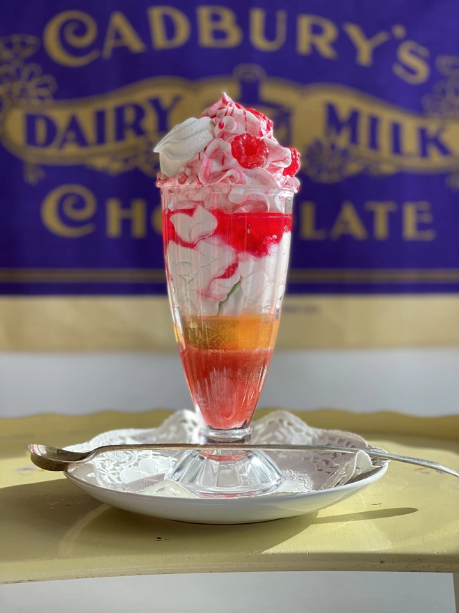 Classic British Desserts Raspberries Meringue Kisses