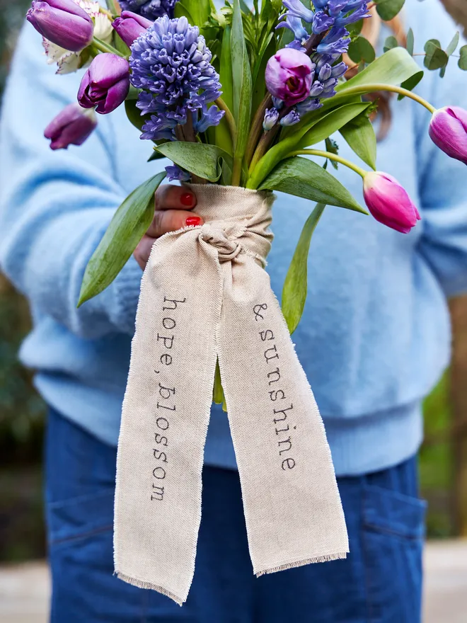 Hope, blossom sunshine ribbon