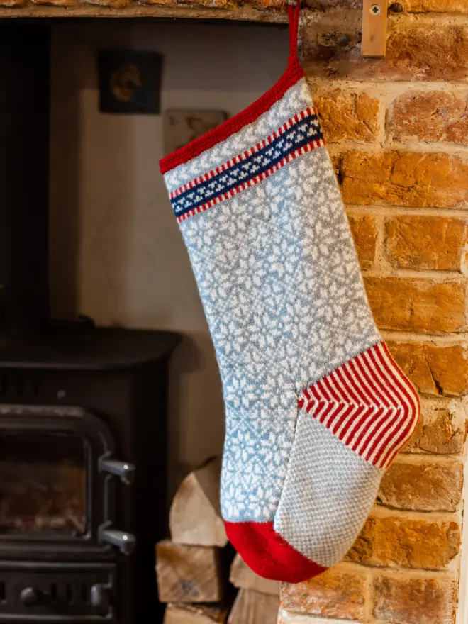 Chunky Scandi Christmas Stocking: