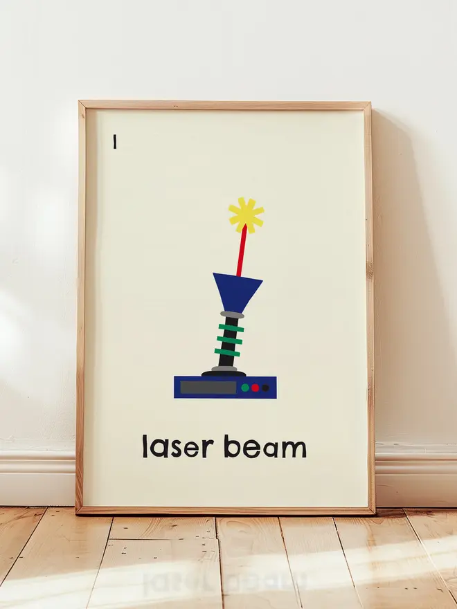 'Laser Beam' Print