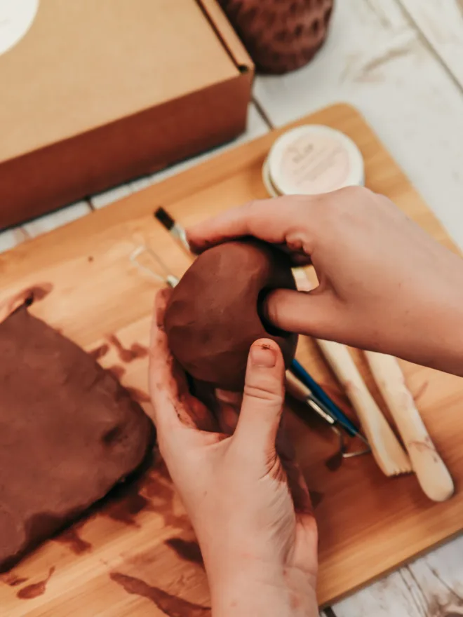 Craft A Plant Pot Clay At Home Kit 