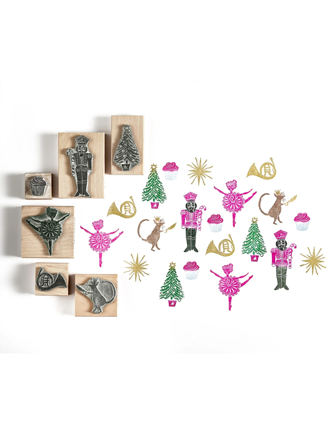 Nutcracker Christmas stamps