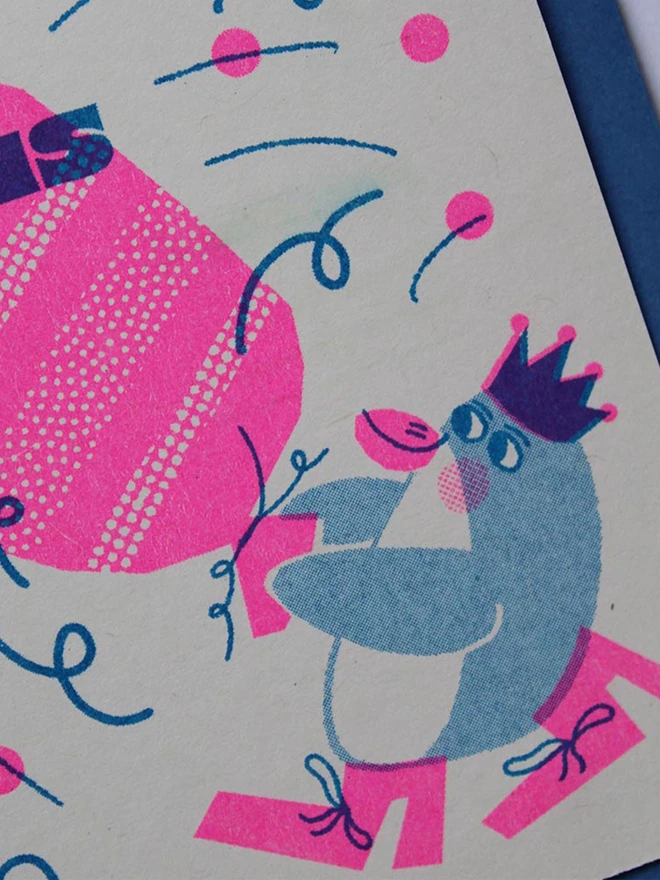 'Cracker' A6 Riso Christmas Card