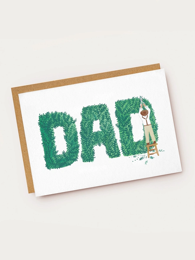 Topiary Dad Card