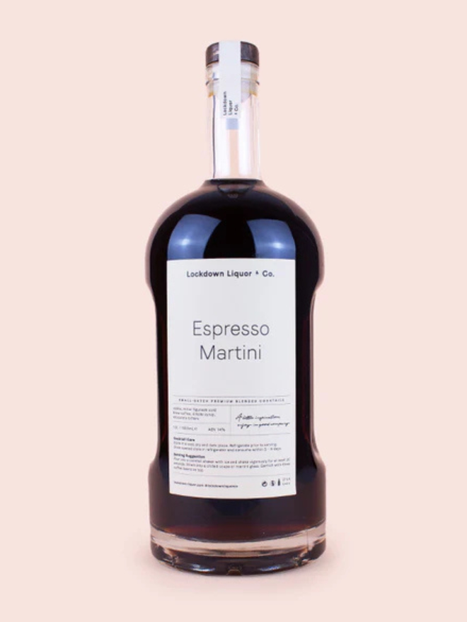 Giant espresso martini cocktail