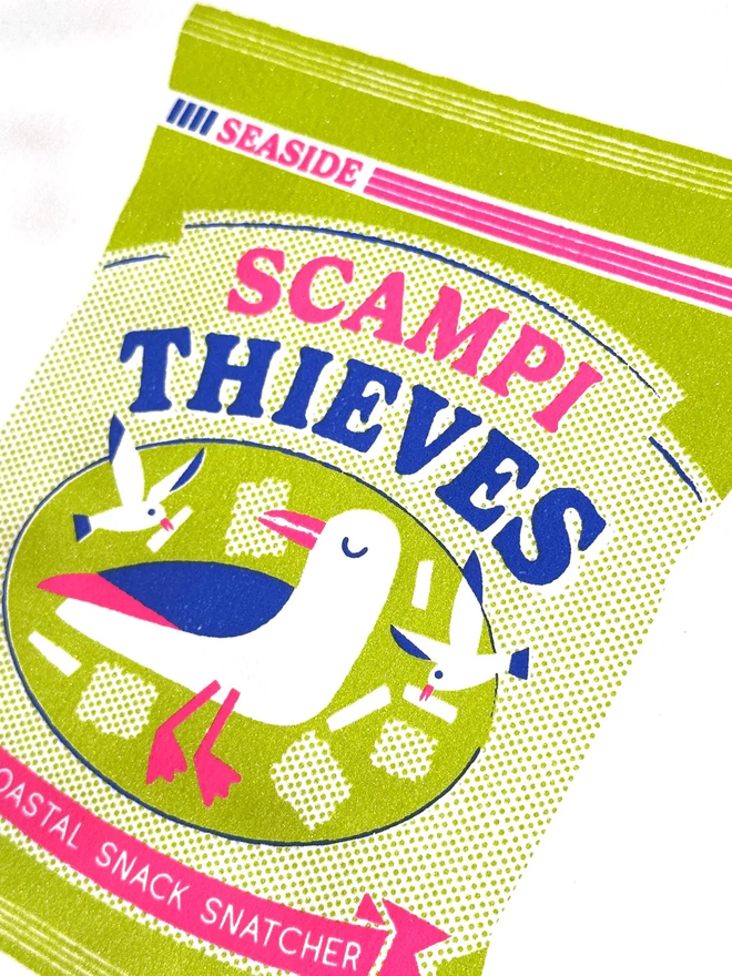 'Scampi Thieves' Limited Edition Hand-Pulled Screen Print
