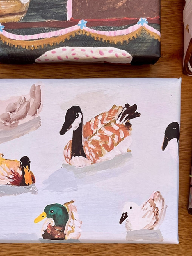 Duck wrapping paper