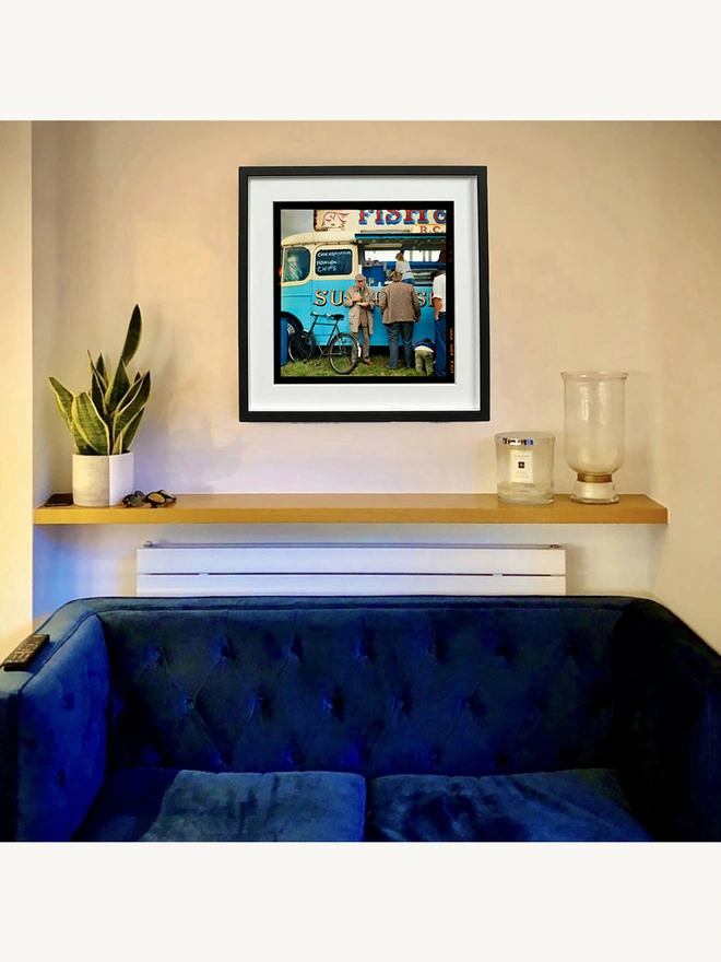 Fish and Chips Van Richard Heeps photography art print framed in black