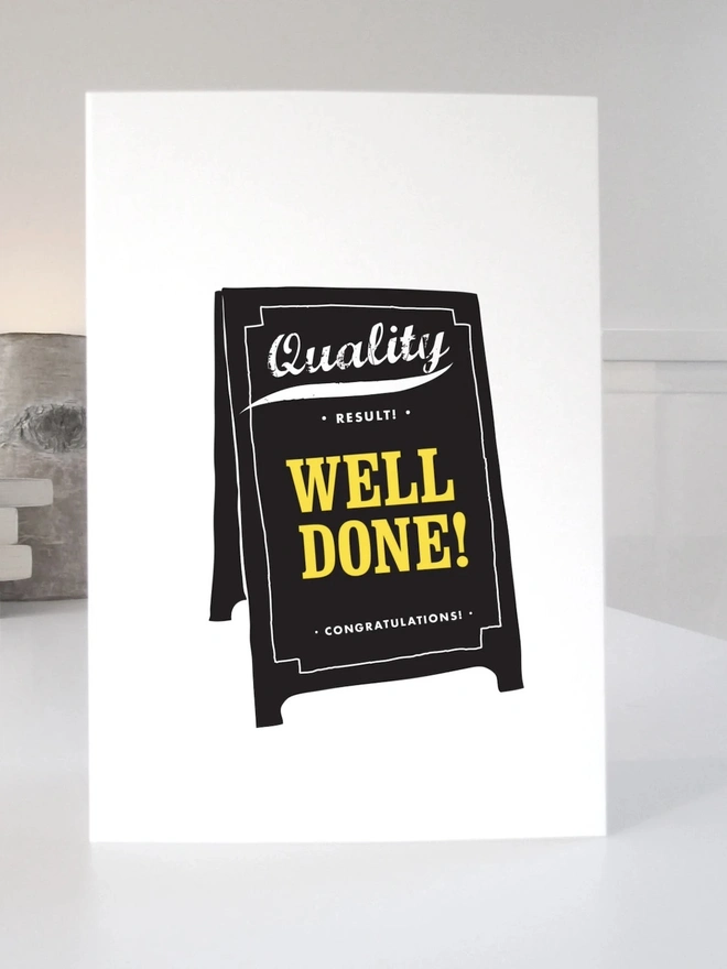 'Well Done' Congratulations Card