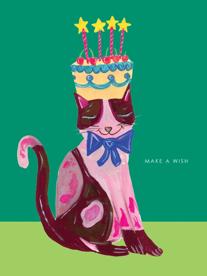 cat birthday card