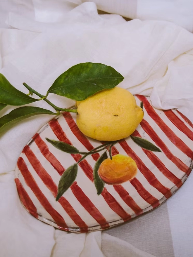 Terracotta Clementine Platter