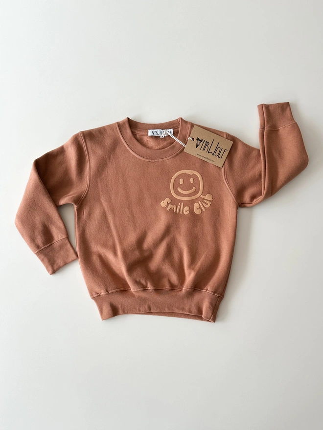 Smile club sweatshirt kids toddlers babies