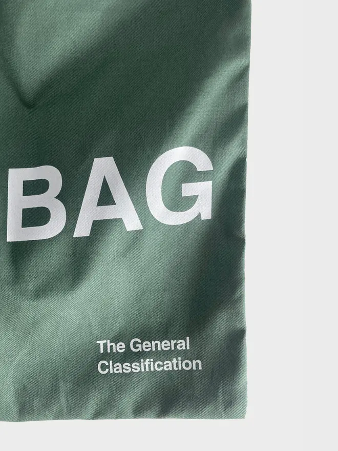 'Beer Bag' Musette Bag, against a grey background. 
