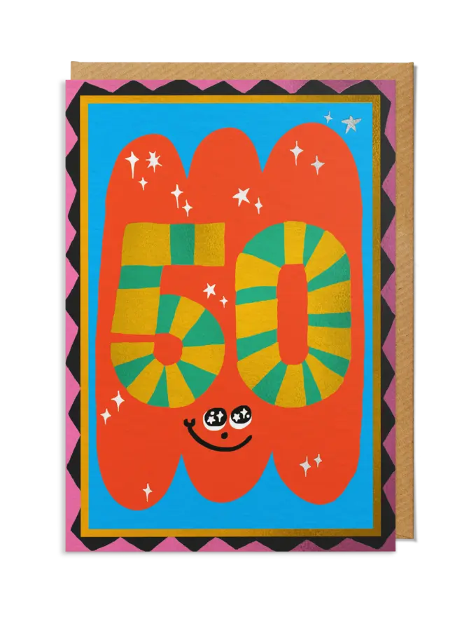 50th Milestone Birthday Card
