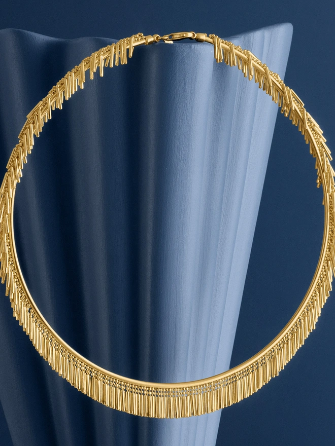 Loel Gold Tassel Choker alt