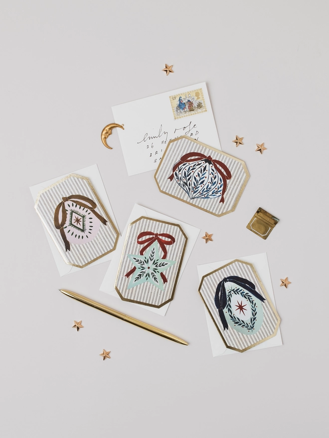 Bauble Christmas Card