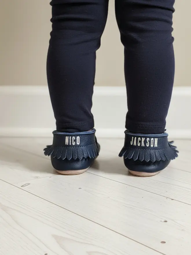 personalised collars inch blue