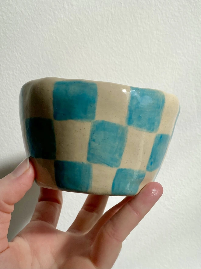 Ocean Checkerboard Pot