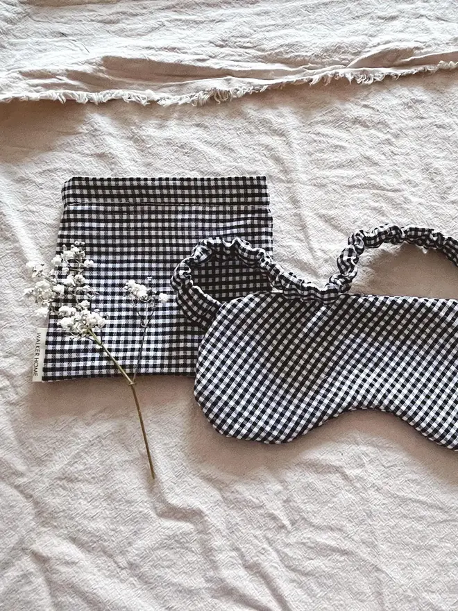 Gingham Sleep Mask